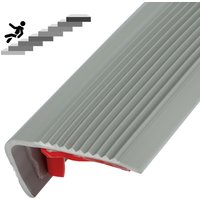 1 Roll Stair Edge Protector Soft PVC Non-slip Stair Nose Edging L-Shape Self-Adhesive Step Edge Trim