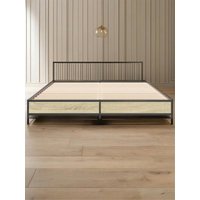 120x200 cm Sonoma Oak Bed Frame - No Mattress Included | Modern Design & Sturdy Construction