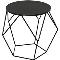 HOMCOM Coffee Table Side Table Nordic Minimalist Style Steel Living Room