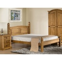 Birlea Corona Low Foot End Double Antique Wax Wooden Bed