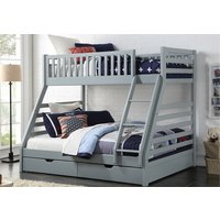 States Wooden Three Sleeper Bunk Bed, Double, White