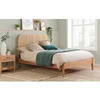 Birlea Margot Rattan Bed Frame, Double, Oak