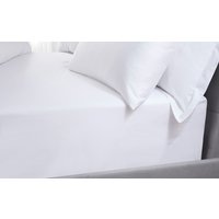 Five Star Hotel Concept Percale Fitted Sheet, Superking, Latte