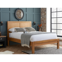 Birlea Bellevue Double Oak Wooden Bed