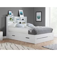 Birlea Alfie 4ft6 Double White Wooden 1 Drawer Bed Frame