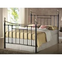 Birlea Bronte 4ft6 Double Black and Antique Brass Metal Bed Frame