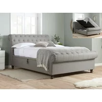 Birlea Castello 4ft6 Double Grey Fabric Ottoman Bed Frame