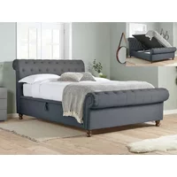 Birlea Castello 6ft Super King Size Charcoal Fabric Ottoman Bed Frame