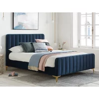 Birlea Beauly 4ft6 Double Blue Velvet Fabric Bed Frame