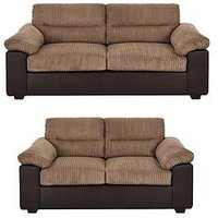 Armstrong 3 + 2 Seater Sofa Set (Buy &Amp; Save!) - Brown - Fsc&Reg; Certified