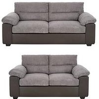 Armstrong 3 + 2 Seater Sofa Set (Buy &Amp; Save!) - Grey