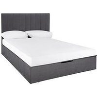 Very Home Nova End Lift Storage Ottoman Up Bed With Mattress Options (Buy &Amp; Save!) - Bed Frame With Microquilt Mattress