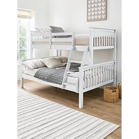 Very Home Novara Detachable Trio Bunk Bed With Mattress Options (Buy &Amp; Save!) &Ndash; White - Fsc&Reg; Certified - Bed Frame With Standard And Standard 4Ft Mattresses