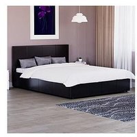 Vida Designs Hurley Faux Leather End Lift Up Ottoman Storage Bed With Mattress Options (Buy &Amp; Save!) - Bed Frame Only