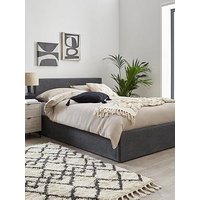 Very Home Porto End Lift Up Storage Ottoman Bed With Mattress Options (Buy &Amp; Save!) - Dark Grey - Fsc&Reg; Certified