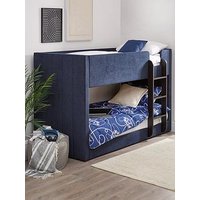 Very Home Panelled Bunk Bed With Mattress Options (Buy &Amp; Save!) - Deep Blue - Bunk Bed Frame With 2 Premium Mattresses