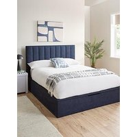 Very Home Nova End Lift Up Storage Ottoman Bed With Mattress Options (Buy &Amp; Save!) - Blue