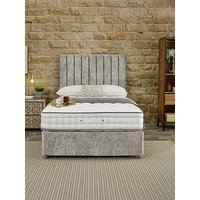 Shire Beds Signature 2000 Pocket Mattress And Upholstered Divan Base Bed Set (Headboard Sold Separately) - Fsc&Reg; Certified
