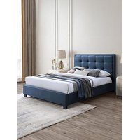 Very Home Gainford Fabric Bed Frame With Mattress Options (Buy &Amp; Save!) - Steel Blue - Bed Frame Only