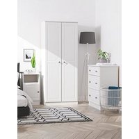 Swift Cambridge 3 Piece Set - 2 Door Wardrobe, 3 Drawer Chest And Bedside Chest - Grey