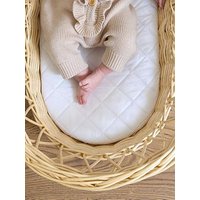 Clair De Lune Quilted Microfibre Wicker Moses Basket Mattress