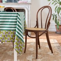 Set of 2 Bistro Cane Seat Chairs