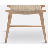 Kioto Oak & Woven Braided Stool