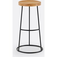 Iska Elm Bar Stool, H76cm