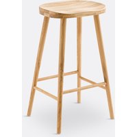 Dragy 68cm High Solid Oak Bar Stool