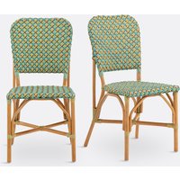 Set of 2 Musette Woven Chairs