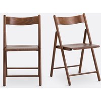 Set of 2 Panni Beech Folding Chairs