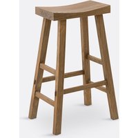 Asayo Bar Stool in Solid Elm, H75 cm
