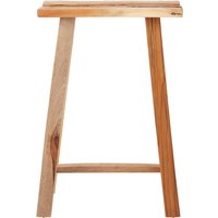 Characterful Stool in Brown Recycled Teak Wood