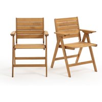 Realto Folding Acacia Garden Armchairs