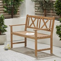Light Teak Acacia Wood Bench