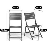 Set of 2 Zapy Aluminium Chairs