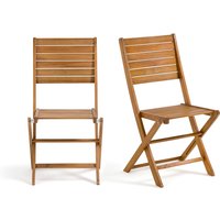 Set of 2 Napli Acacia Garden Chairs