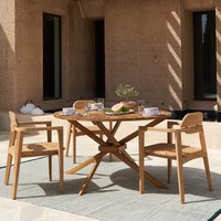 Cordano Solid Teak Table Armchair