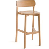 Batignolles Oak Bar Chair by E. Gallina.
