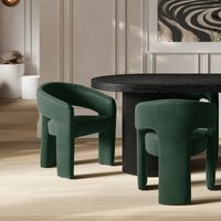 Isolde Velvet Sculptural Dining Chair