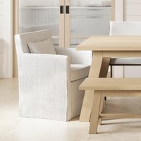 Emmie Country Stripe Dining Armchair in Cotton