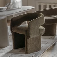 Valetta Sculptural Boucle Dining Chair