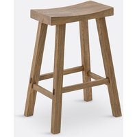 Asayo Bar Stool in Solid Elm, H65 cm