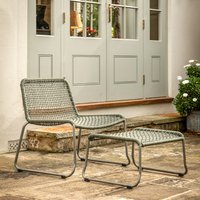 Minto Garden Lounge Chair with Footstool