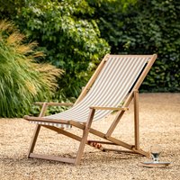Ockley Striped Garden Deck Chair
