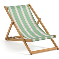 Veniza Acacia & Canvas Deck Chair