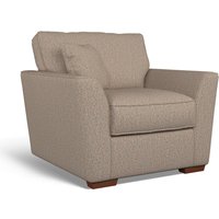 Florence Woven Armchair with Dark Brown Wood Legs