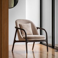 Olsen Textured Boucle Mid Century Armchair