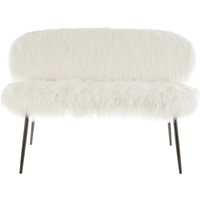 Faux Fur Accent Sofa