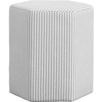 Delphine Coastal Scandi Cotton Striped Stool